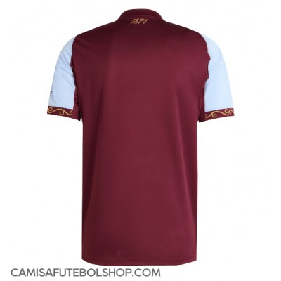 Camisa de time de futebol Aston Villa Replicas 1º Equipamento 2025-26 Manga Curta Camisa de time de futebol Aston Villa Replicas 1º Equipamento 2025-26 Manga Curta
